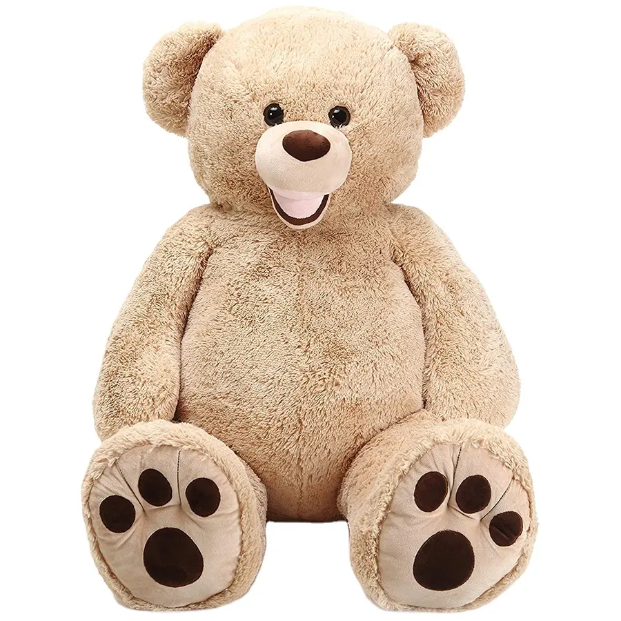 A045 Giant Brown Bear Stuffed Animal Jumbo Big Life Size Huge Large Plush Teddy Plush Bear 150cm