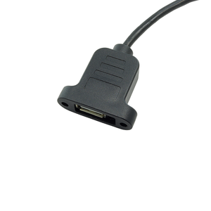 Câble USB <span class=keywords><strong>2</strong></span>.0 personnalisé mâle-femelle à montage sur panneau avec verrouillage par vis, extension de synchronisation de données haute vitesse, câble blindé RoHS - Product Image 4