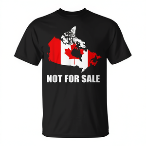 T-shirt promotionnel avec carte du Canada et des États-Unis – Non destiné à la vente au Canada - Product Image 2