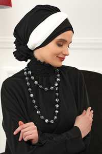 MOTIVE FORCE Vente en gros <span class=keywords><strong>de</strong></span> bonnets <span class=keywords><strong>de</strong></span> créateurs à la mode Turban brodé personnalisé arabe musulman Khimar Hijab instantané du Moyen-Orient - Product Image 4