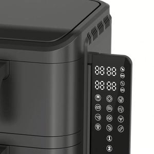 Nouvelle Friteuse à Air Électrique Double Panier 10L 2800W 2026 avec Contrôle Numérique et Minuteur 0-60min 0-200 ° Écran facile à lire et réglable - Product Image 3