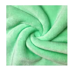 wholesale customized new 100% polyester emboss 260GSM flannel fleece fabric for garment