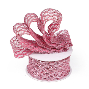 Pita Kerajinan Jaring Payet Besar Berkilau 6,3cm*10, Menarik Perhatian, untuk Hiasan DIY Karangan Natal - Product Image 3