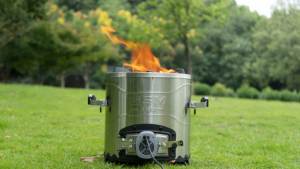 Poêle à granulés de bois de qualité supérieure en acier inoxydable pour le camping, l'intérieur et l'extérieur, avec poignées pliables - Product Image 5