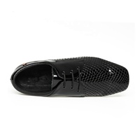 Chaussures de danse latine salsa confortables en cuir verni noir pour hommes Zapatos De Baile Taille US 4.5-13.5 Chaussures de danse à talon