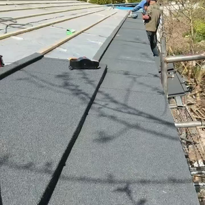 Tejas Metálicas con Recubrimiento de Piedra Sangobuild - Tejas de Aluminio Enclavables con Aislamiento Térmico Estilo Mediterráneo Color Borgoña Café - Product Image 1