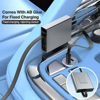 Cable de Carga Rápida Retráctil Tipo-C a Tipo-C 6A 100W, Diseño Metálico Delgado para Teléfonos Móviles IOS, Auriculares, Relojes Inteligentes y Laptops