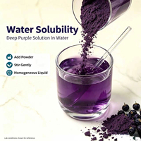 Poudre d'anthocyanine de goji noir de qualité alimentaire et cosmétique, directement de l'usine, anthocyanine 5%/10%/25% pour mélanges alimentaires, boissons, OEM, ODM