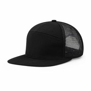 Wholesale High Quality Custom 7 Panels <b>Plain</b> Sport Snapback <b>Caps</b> Mesh Trucker Hats Trucker <b>Caps</b> - Product Image 4