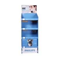 Support d'affichage pliable personnalisé en carton écologique pour écouteurs et électronique, montage facile, construction en papier ondulé