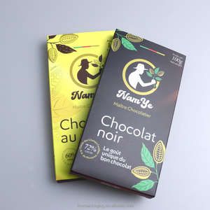 Boîte d'emballage en carton blanc personnalisée pour barres <span class=keywords><strong>chocolat</strong></span>ées, adaptée au régime cétogène et faible en glucides - Product Image 1