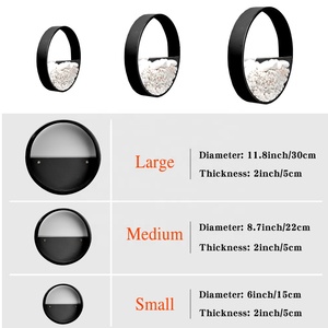 Maceta de Metal para decoración de sala de estar, maceta colgante para plantas artificiales, montada en la pared, 3 uds. - Product Image 2