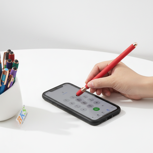 Premium 1,0mm Kugelschreiber mit Individuellem Logo Orange-Schwarze Tinte Hochwertiges Werbe-Schreibgerät aus Langlebigem Kunststoff - Product Image 2