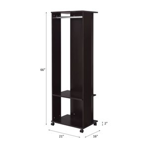 DB Kolen Espresso Finish Perchero con estilo Hall Tree para organización de entrada - Product Image 2