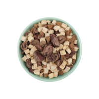 Compra al por Mayor en Línea de Comida para Perros OEM, Carne de Conejo Liofilizada, Corazón, Hígado, Estómago, Alimento Mixto para Mascotas, Carne Real, Refrigerios Saludables
