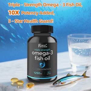 Complément d'huile de poisson Oméga 3 très vendu, 90 gélules souples, favorise la santé des articulations chez les adultes, gélules d'huile de poisson Oméga 3 - Product Image 2