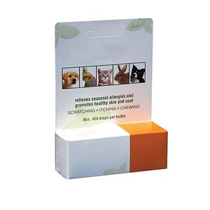 Luxe <span class=keywords><strong>Fantaisie</strong></span> Boîtes de Papier Pliant Cinq Panneau Cintre Boîtes Pour Animaux De Compagnie Oreille Gouttes D'emballage - Product Image 1