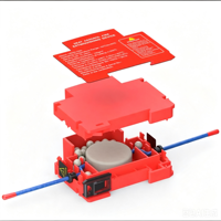 Boîte de distribution d'aérosol thermique à grande capacité (10g-40g) pour dispositif d'extinction automatique d'incendie, type rail, avec autocollant