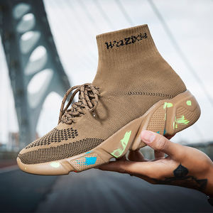 Fabrieksgemaakte custom fashion sneakers voor volwassenen, EVA mesh, grote maten, casual schoenen, herensport schoenen, wandelschoenen, sokken-schoenen - Product Image 5