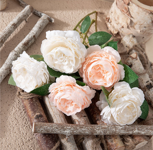 Rose artificielle pivoine enveloppée à tête unique, style occidental, pour la décoration intérieure et les bouquets de mariage, vente en gros, exquise - Product Image 4