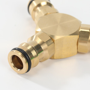 Connecteur en laiton en forme de T, diamètre intérieur de 1/2 pouces, pour tuyaux de plomberie d'alimentation en eau - Product Image 3