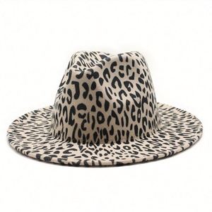 Chapeau Fedora Tendance Léopard Automne Hiver pour Femme et Homme – Idéal pour les Voyages en Extérieur et les Fêtes – Style Jazz - Product Image 6
