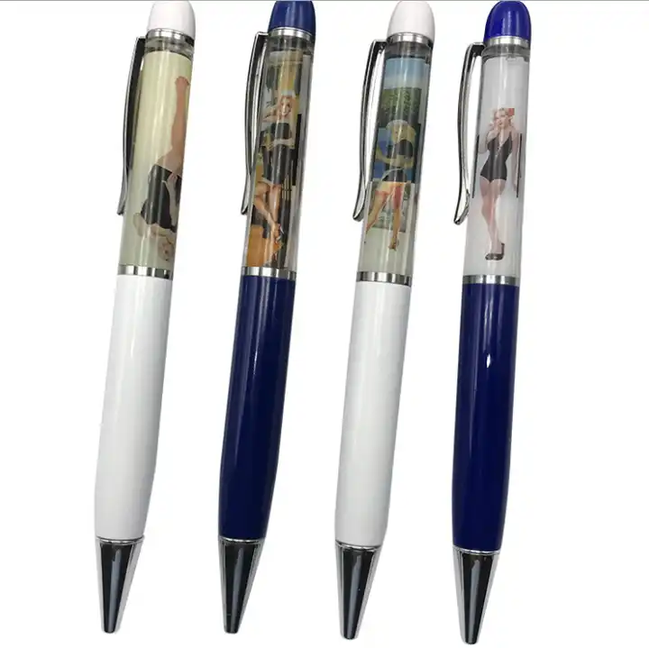Naked Female Stripper Floaty Pens Nude Girl Woman Tip and strip ink pen  Black
