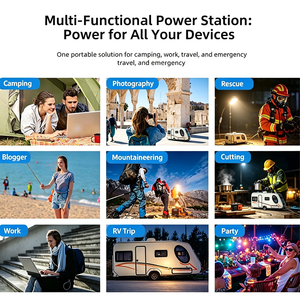สถานีไฟฟ้าพกพา 300W 72000mAh MPPT คลื่นไซน์บริสุทธิ์ เครื่องกำเนิดพลังงานแสงอาทิตย์สำหรับตั้งแคมป์กลางแจ้ง ขายส่ง - Product Image 2