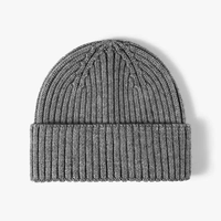 Bonnet tricoté unisexe en polyester/coton, chaud et tendance, couleur unie, idéal pour le ski et les activités de plein air en automne/hiver, pour hommes et femmes en voyage