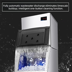 Machine à glaçons en forme de <span class=keywords><strong>cube</strong></span> de cristal de haute qualité |   Machine à glaçons commerciale à refroidissement par air 45KG-700 livres - Product Image 6