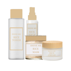 Rice <span class=keywords><strong>Cream</strong></span> Mask <span class=keywords><strong>Serum</strong></span> Toner Glow Extracto de colágeno Regalo Kit DE CUIDADO DE LA PIEL Rice Skincare Set Rice Healing Package - Product Image 1