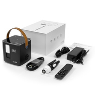 Meilleur projecteur DLP P12 avec batterie intégrée de 9000 mAh, FHD 1080P, 300 lumens ANSI, Android 9, mise au point automatique, 2 Go, 16 Go, 4K, courte portée, stéréo HiFi