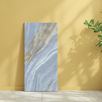 Dalles de marbre multicolores de luxe de 750x1500mm Dalles de porcelaine de la série Designer Anti-UV pour hall de supermarché