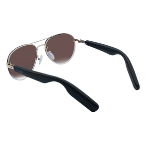 Gafas Inteligentes con Protección Contra Luz Azul, Asistente de <span class=keywords><strong>Voz</strong></span> con IA, Resistentes al Agua IP67, Carga Magnética, Marco de Acero Inoxidable, 144 Idiomas, Duraderas - Product Image 2