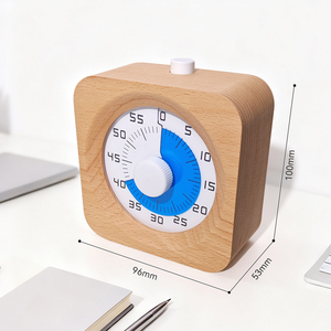 사용자 정의 컬러 게임 큐브 미니멀리스트 우드 디지털 60 분 아날로그 사운드 카운트 다운 Pomodoro 요리 비주얼 타이머 및 Temporizador - Product Image 5