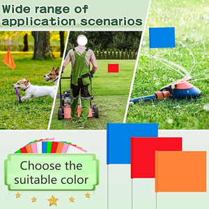Drapeaux de marquage en PVC très demandés pour l'irrigation des pelouses, les aménagements paysagers, les clôtures, les arroseurs et l'entraînement des animaux de compagnie - Product Image 5