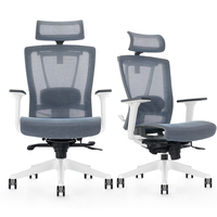 Chaise de bureau de direction traditionnelle à dossier haut avec caractéristiques réglables Chaise de direction ergonomique au design moderne en tissu