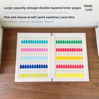 Livre d'échantillons d'ongles en acrylique magnétique détachable, album de présentation de couleurs amovible, outil de présentation pour vernis gel et faux ongles, outil de salon OEM ODM