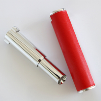 Tube à lèvres vide rond en cuir de mouton, conteneur pour baume à lèvres artisanal, emballage cosmétique en plastique avec logo personnalisé imprimé