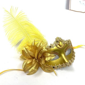 Masques pour les yeux et masques faciaux avec fleur en plumes pour mariage, anniversaire, Halloween, Noël, Nouvel An, bal <span class=keywords><strong>de</strong></span> promo, mascarade, fête, cadeau - Product Image 6