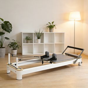 <span class=keywords><strong>Reformer</strong></span> de <span class=keywords><strong>Pilates</strong></span> de Diseño Clásico en Aleación de Aluminio con Estructura Robusta, Carro de Gran Tamaño y Rieles Silenciosos para Boutiques de <span class=keywords><strong>Pilates</strong></span> - Product Image 1