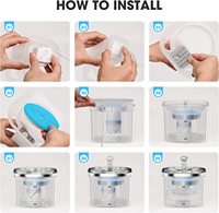 Distributeur automatique de nourriture et d'eau pour animaux de compagnie avec capteur de mouvement