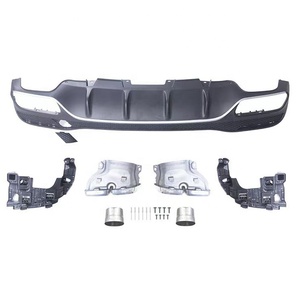 Difusor trasero con puntas de escape para <span class=keywords><strong>mercedes</strong></span>-benz clase <span class=keywords><strong>GLE</strong></span> W166, actualización a <span class=keywords><strong>AMG</strong></span> <span class=keywords><strong>GLE</strong></span> <span class=keywords><strong>63</strong></span> 2015-2019 - Product Image 2