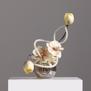 Designer moderne fait à la main avancé verre déco réaliste mixte petite fleur Art ornements <span class=keywords><strong>fleurs</strong></span> <span class=keywords><strong>artificielles</strong></span> détient l'eau vivante - Product Image 1