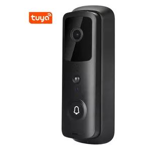 스마트 홈 tuya app 방수 카메라 보안 비디오 초인종 충전식 2.0 MP 무선 wifi 비디오 초인종