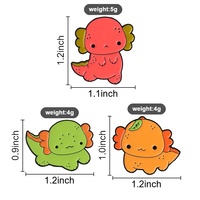 Pin Enamel Tema Buah Axolotl Lucu, Bros Logam Karakter Amfibi Warna-warni, Hiasan untuk Jaket, Tas Ransel, Tas, Ornamen Fashion