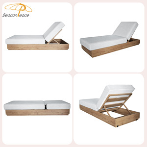 Transferencia térmica de aluminio Camas de sol Muebles de exterior Resort Villa Terraza Sofá plegable Piscina al aire libre Chaise Lounge Chair - Product Image 5