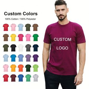 Camisetas Blancas Lisas de Algodón 100% Personalizadas para Hombre, Tallas Grandes, al por Mayor, Antiarrugas, Ecológicas, Transpirables, de Manga Corta y Corte Regular - Product Image 1