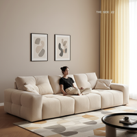 Canapé d'angle inclinable haut de gamme de conception italienne Dareko, tissu Pixel de luxe, rembourrage en éponge, dossier confortable, salon