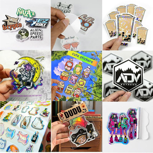 Tùy Chỉnh Phim Hoạt Hình Ba Chiều Vinyl Dán Chết Cắt Bóng Kết Thúc UV In Ấn Sticker Gói Tấm Biểu Tượng Tùy Chỉnh Dập Cho Nến - Product Image 3